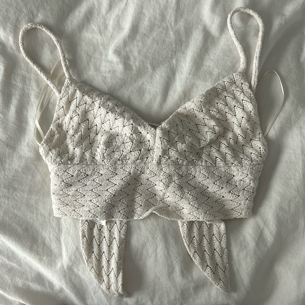 Knit crop top